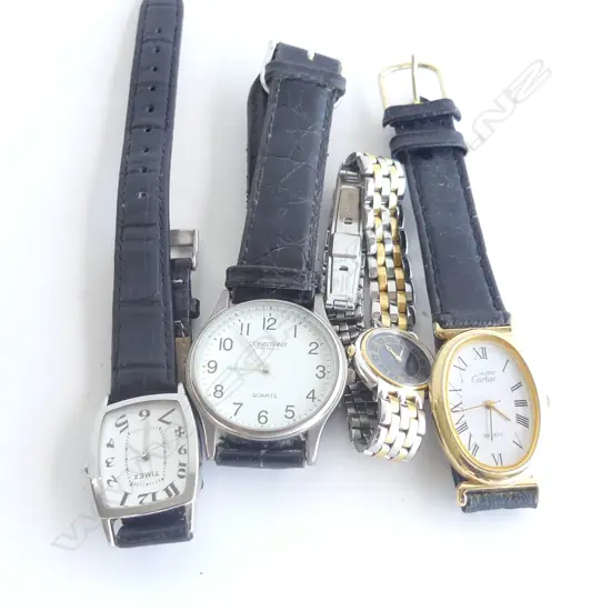 4 WRISTWATCHES: SIKO QUARTZ + TIMEX + CONSTANT
