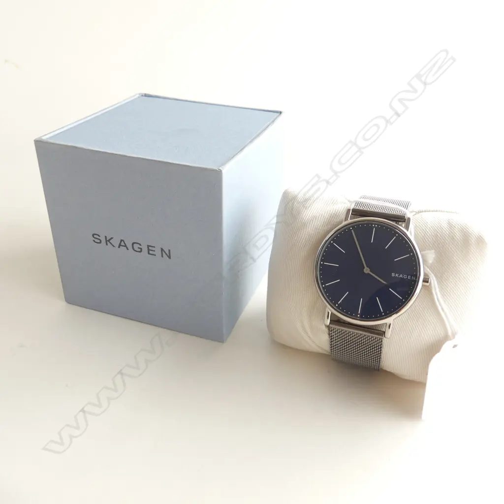 SKAGEN SIGNATURE SLIM LINE MENS WRIST WATCH, IN ORIGINAL BOX Image 1++