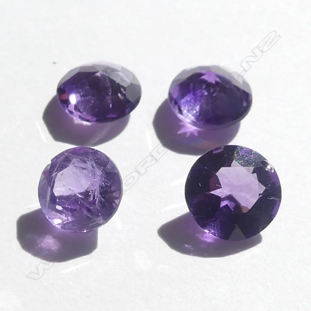 FOUR ROUND AMETHYST STONES, 4.86CT Image 1++