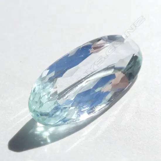 LG OVAL AQUAMARINE STONE, 6.50CT