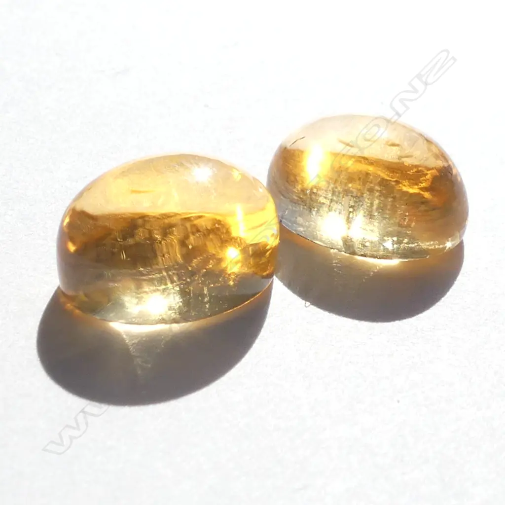 2 CITRINE CABOCHONS, 11.11CT Image 1++