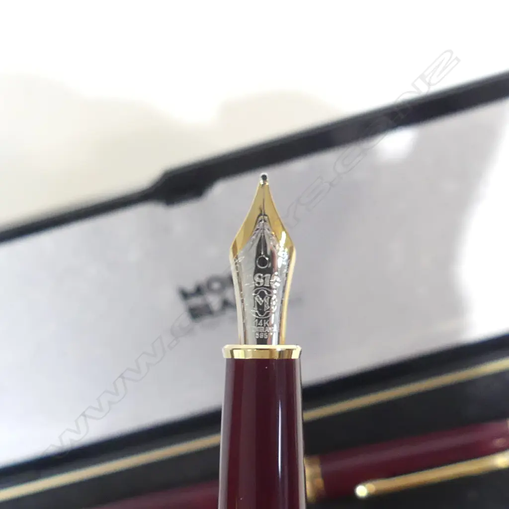 MONT BLANC MODERN DBLE PEN SET IN BOX W BOOKLET (20607) Image 1++