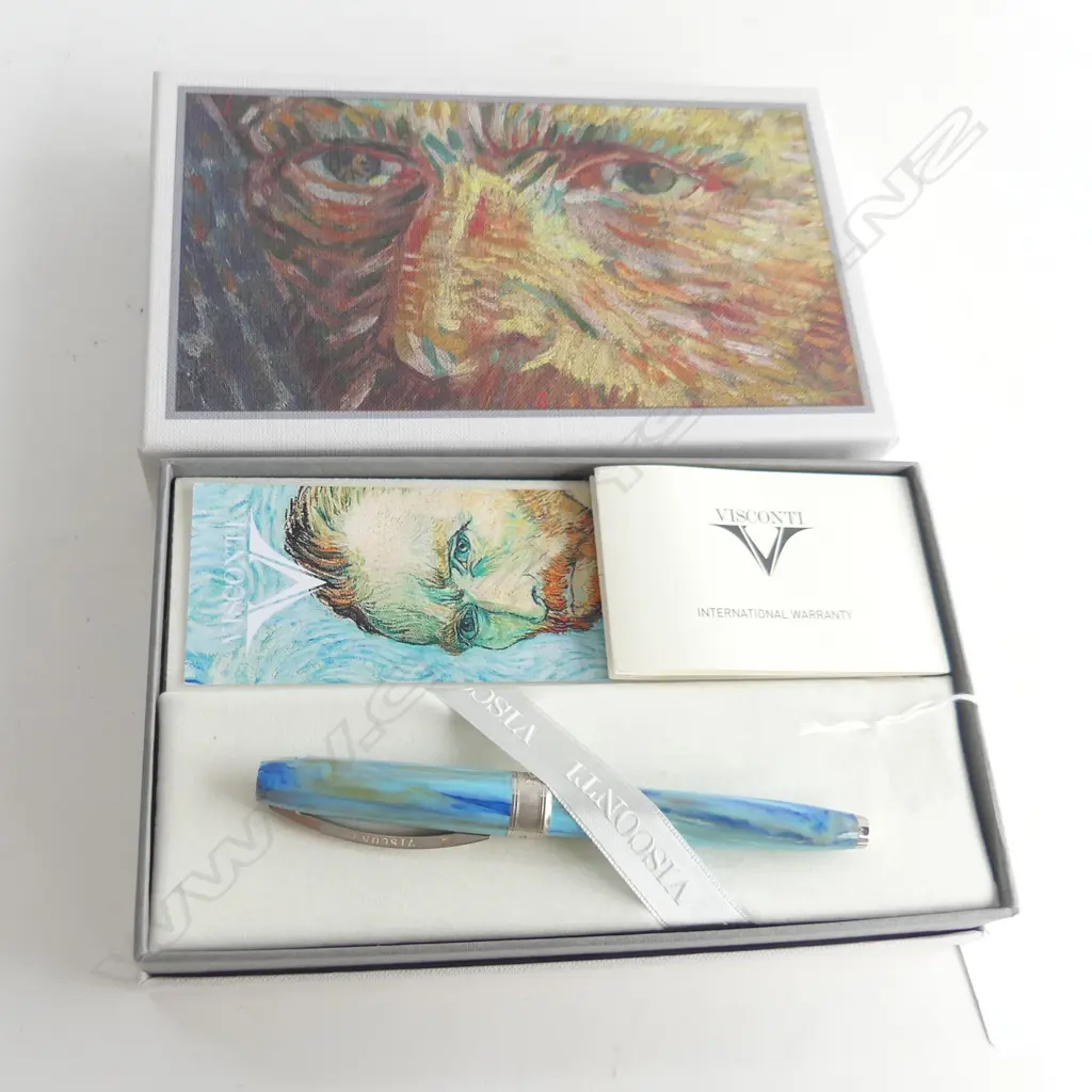VISCONTI VAN GOGH PORTRAIT BLUE FOUNTAIN PEN, IN ORIGINAL BOX Image 1++