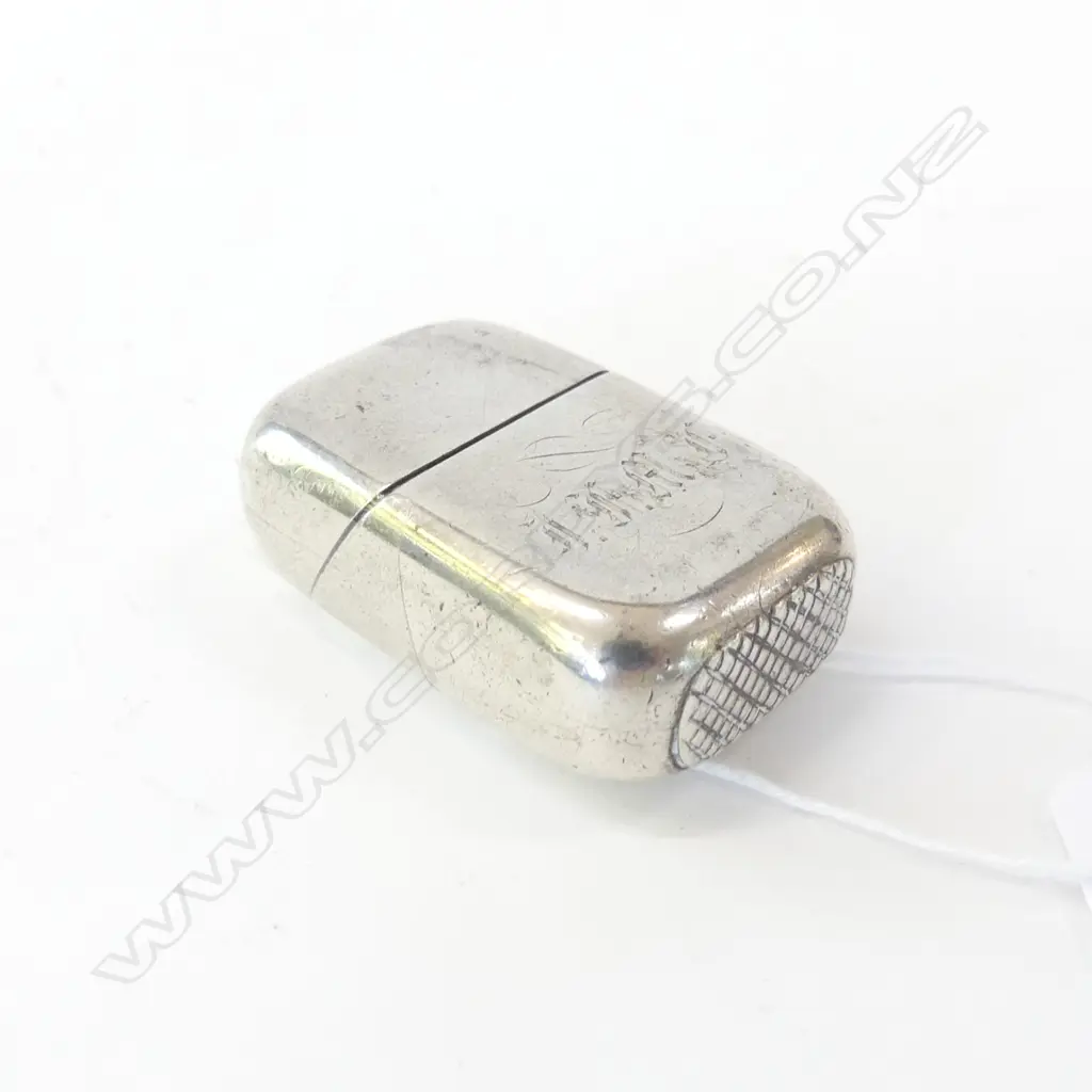 SMALL SILVER VESTA MARKED KOHN Image 1++