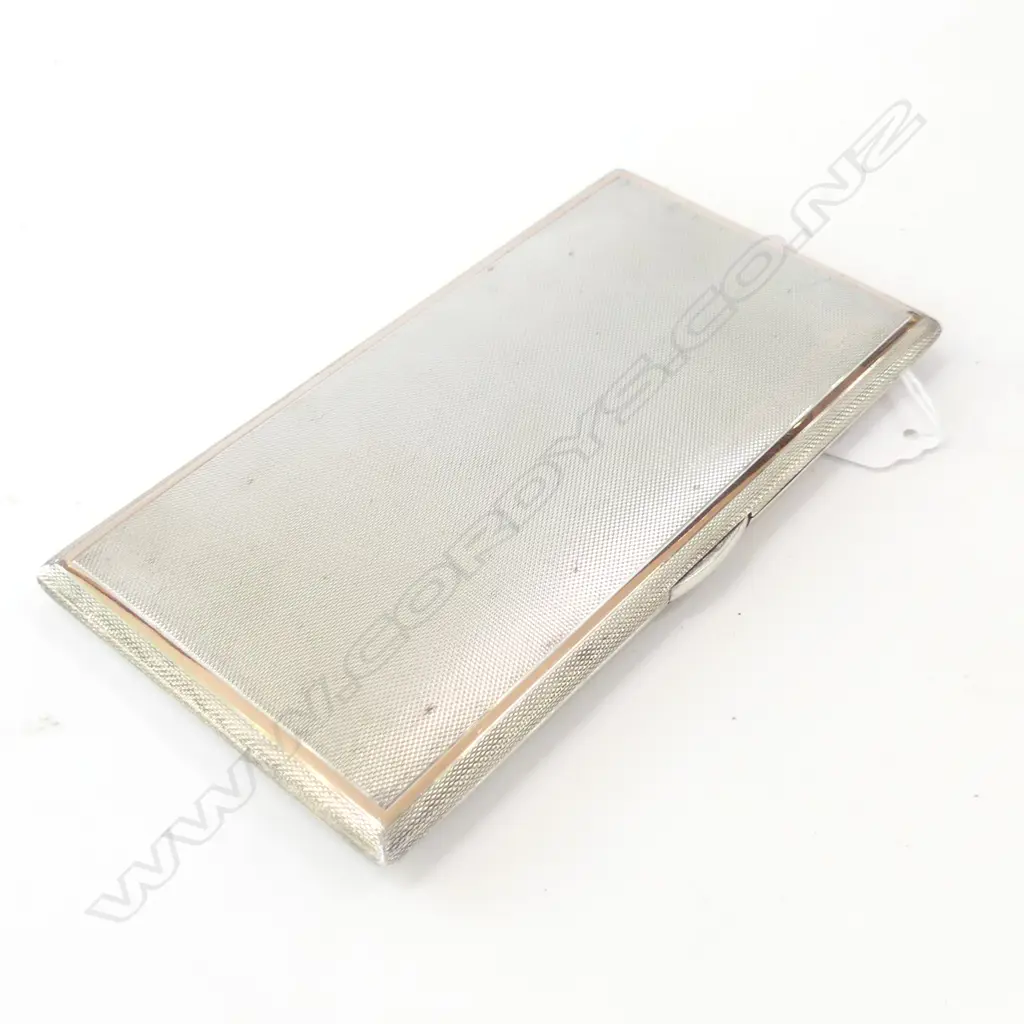 LG STG SILVER CIGARETTE CASE (160 X 85MM) LONDON 1955 252GMS (NAME ENGRAVED INSIDE) Image 1++
