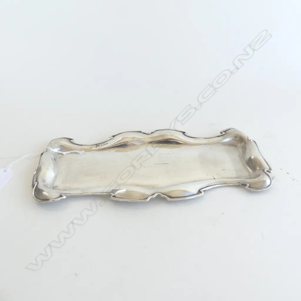 STG SILVER ART NOUVEAU TRAY, BIRM 1908, L 245 MM Image 1++