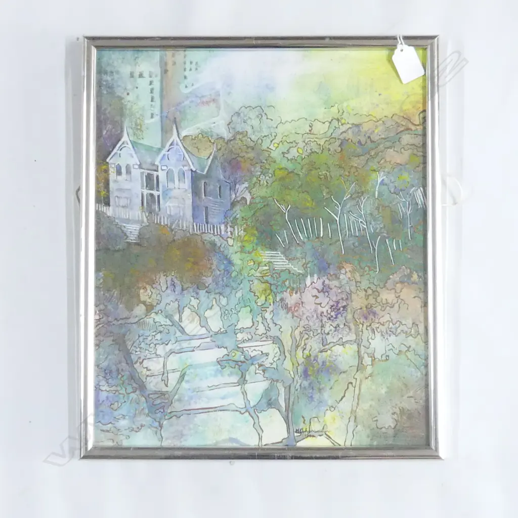 HEINEMANN, Kit (NZ c.1970-1980), Morning Haze, W/C, signed & dated 1982, 390mm x 330mm Image 1++