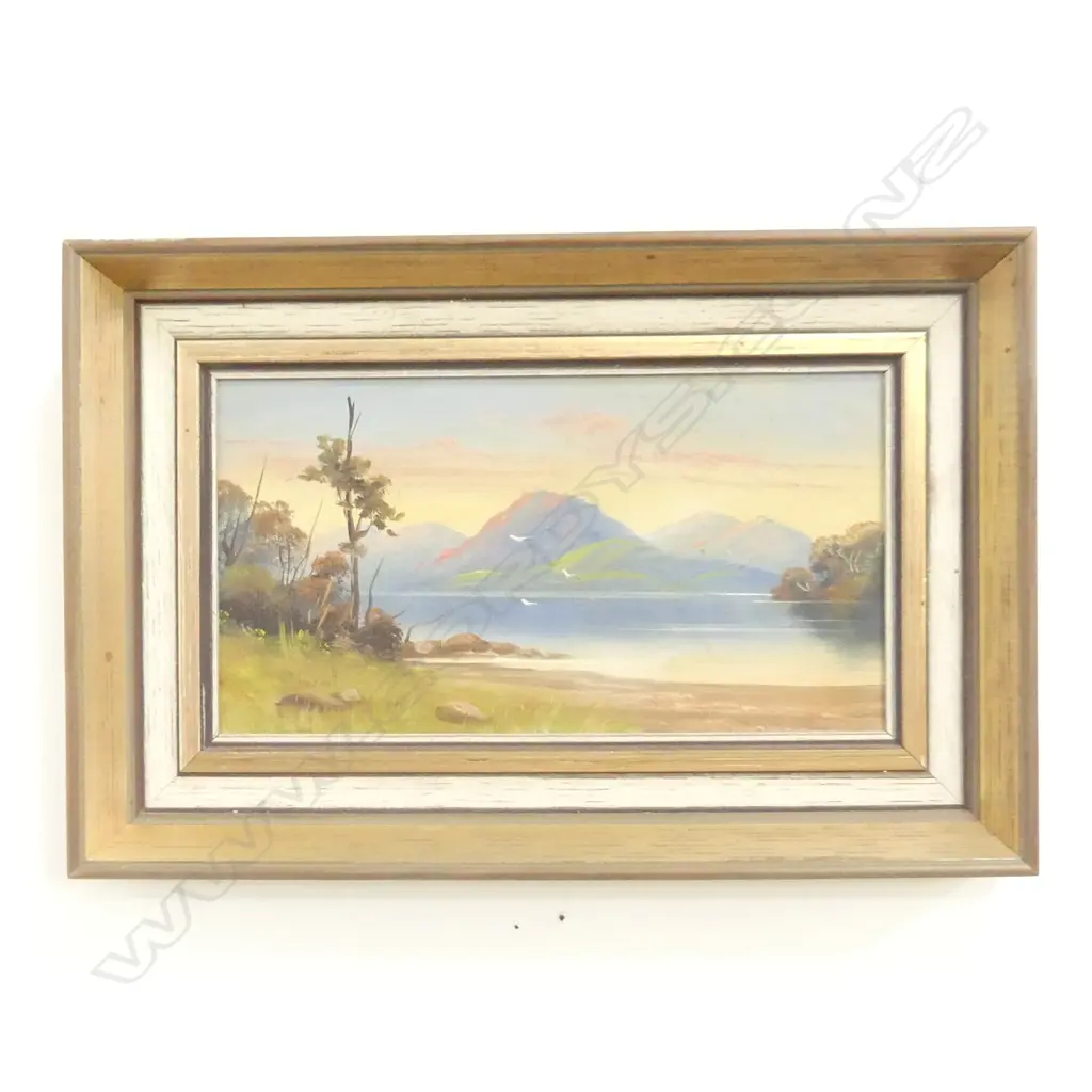 HT GARRATT, 'CLARENCE RIVER',  OIL ON BOARD, SIGNED 290 X 150MM Image 1++