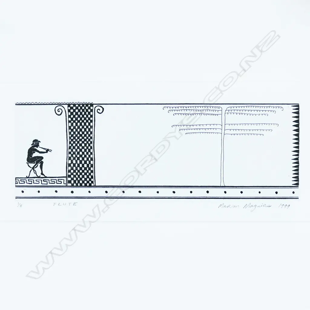 MARION MAGUIRE, 'FLUTE' LTD ED. 1/8, SIGNED 240 X90mm Image 1++