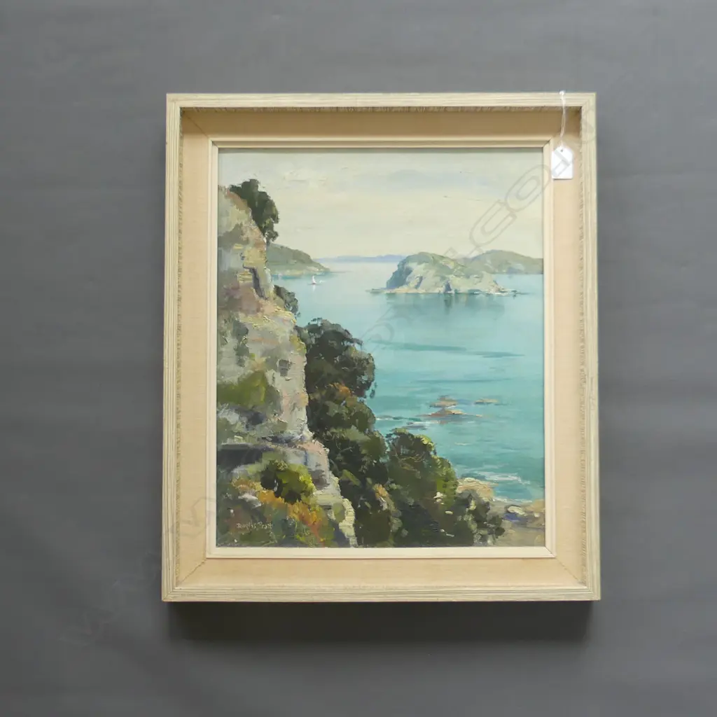 DOUGLAS FIELDEW PRATT (AUST 1900-1972)  'COROMANDEL' OIL ON CANVAS BOARD, SIGNED, TITLE INSC.VERSO 450 X 370MM Image 1++