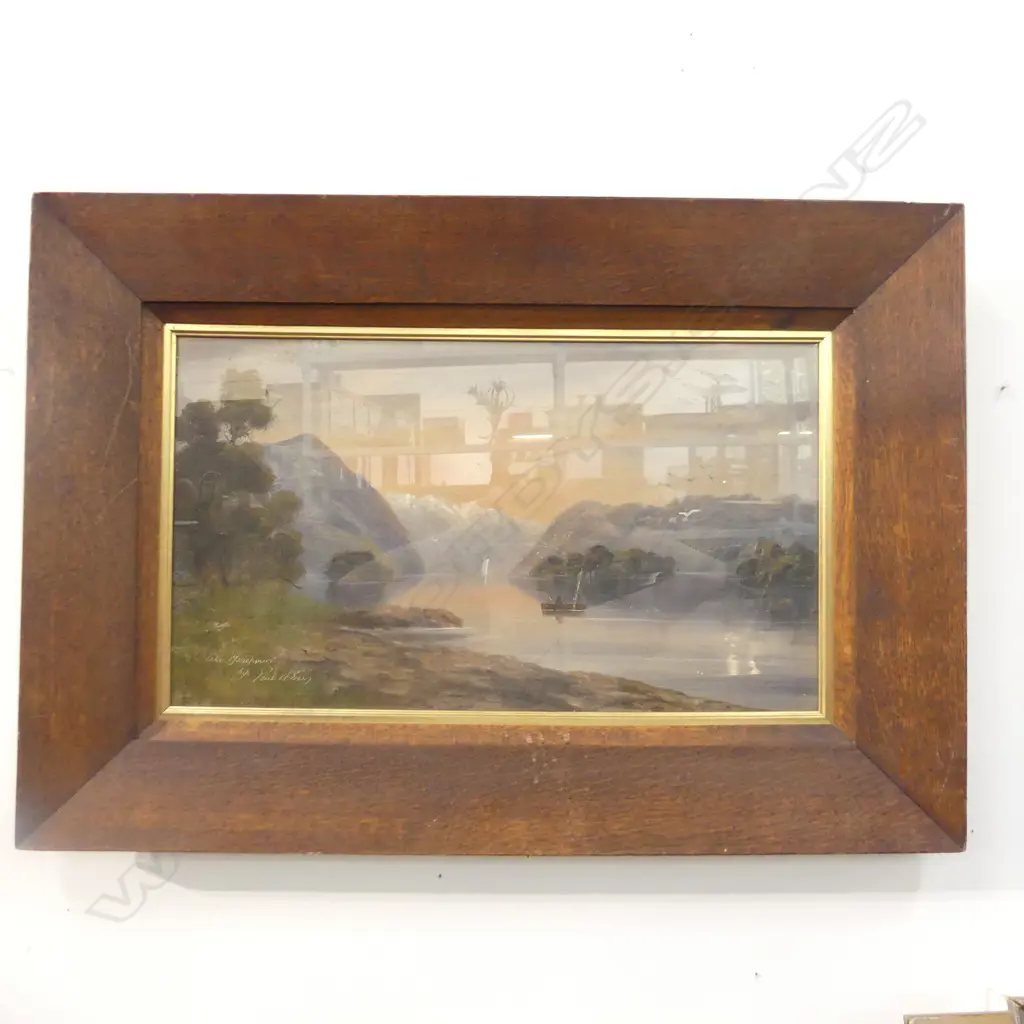 PAUL WREN ' LAKE MANAPOURI' WATER COLOUR, SIGNED, 600 X 340MM Image 1++