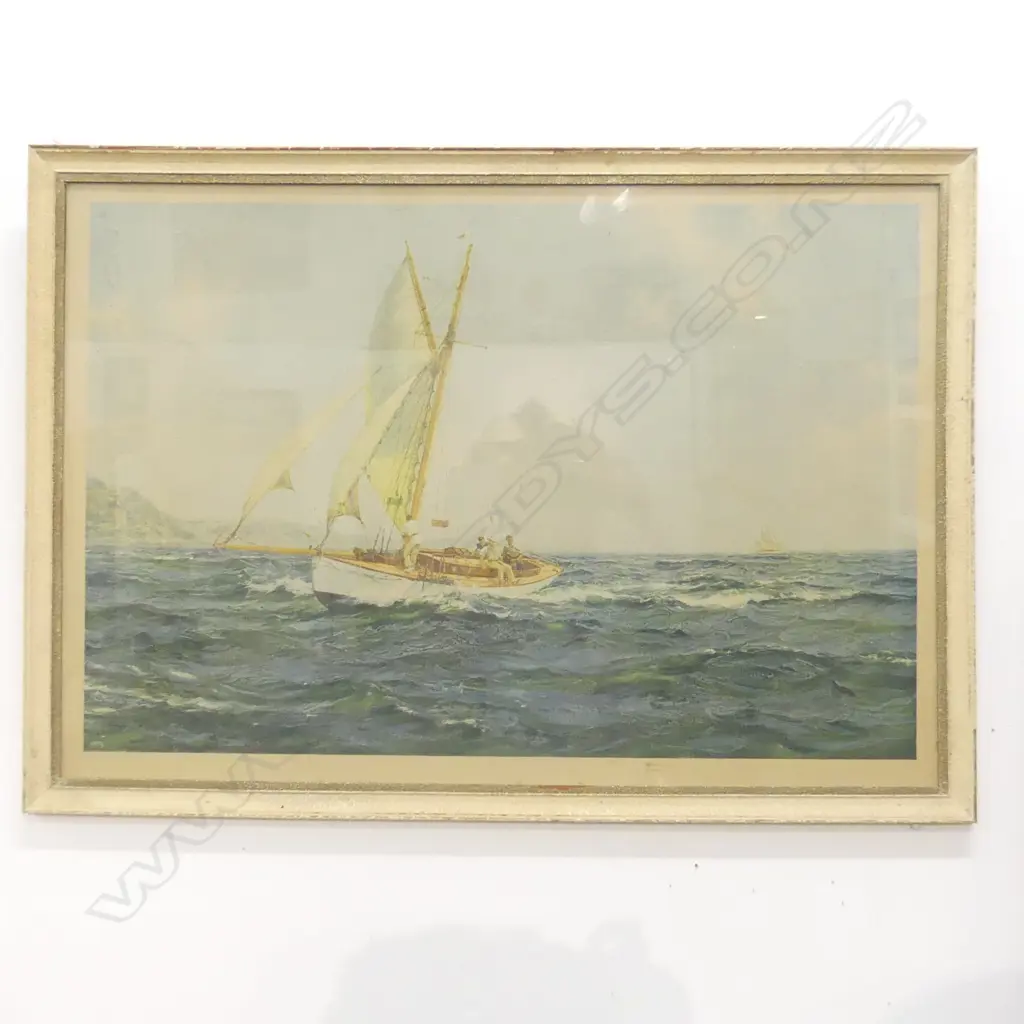 LG YACHTING SCENE WATER COLOUR 750 X 500MM Image 1++