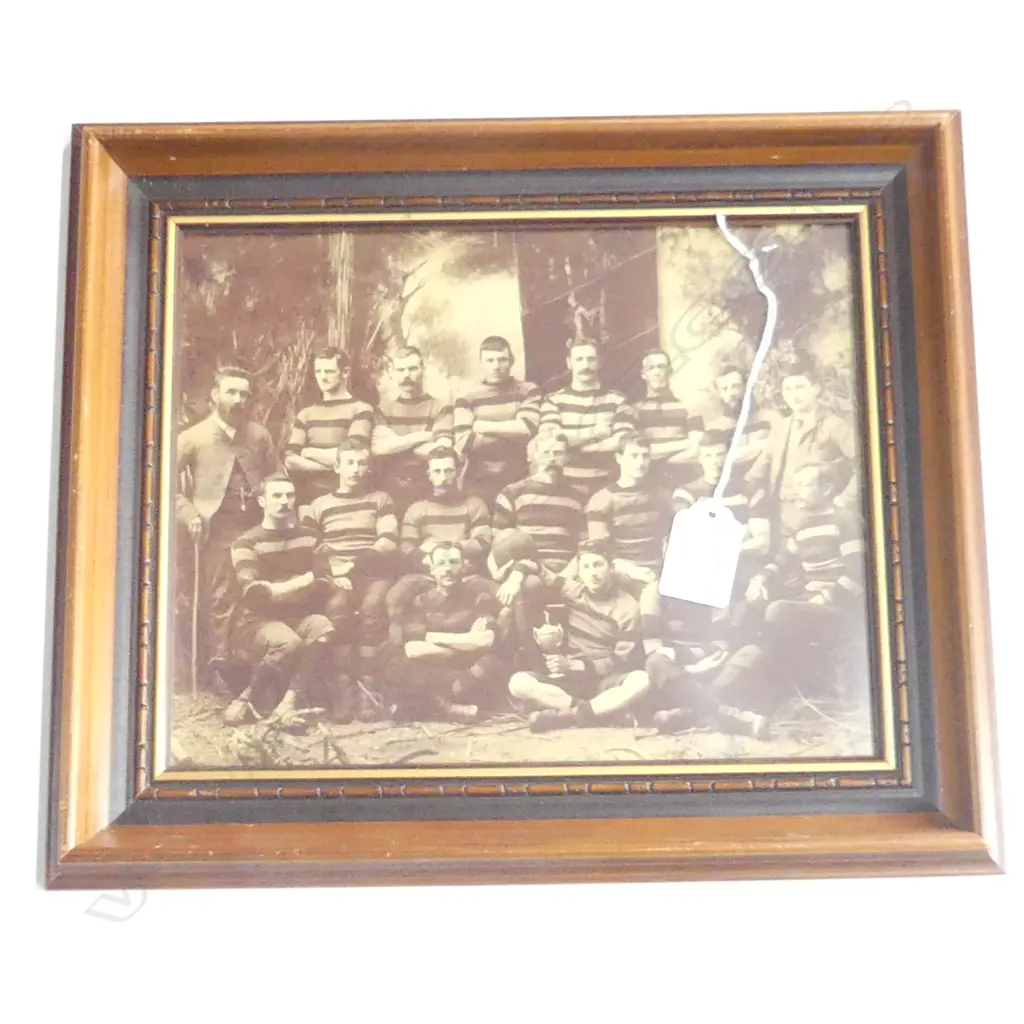 PRICE, Thomas Edward (NZ 1863-1928), Masterton Football First XV, 1891, Photo print, 190mm x 240mm Image 1++