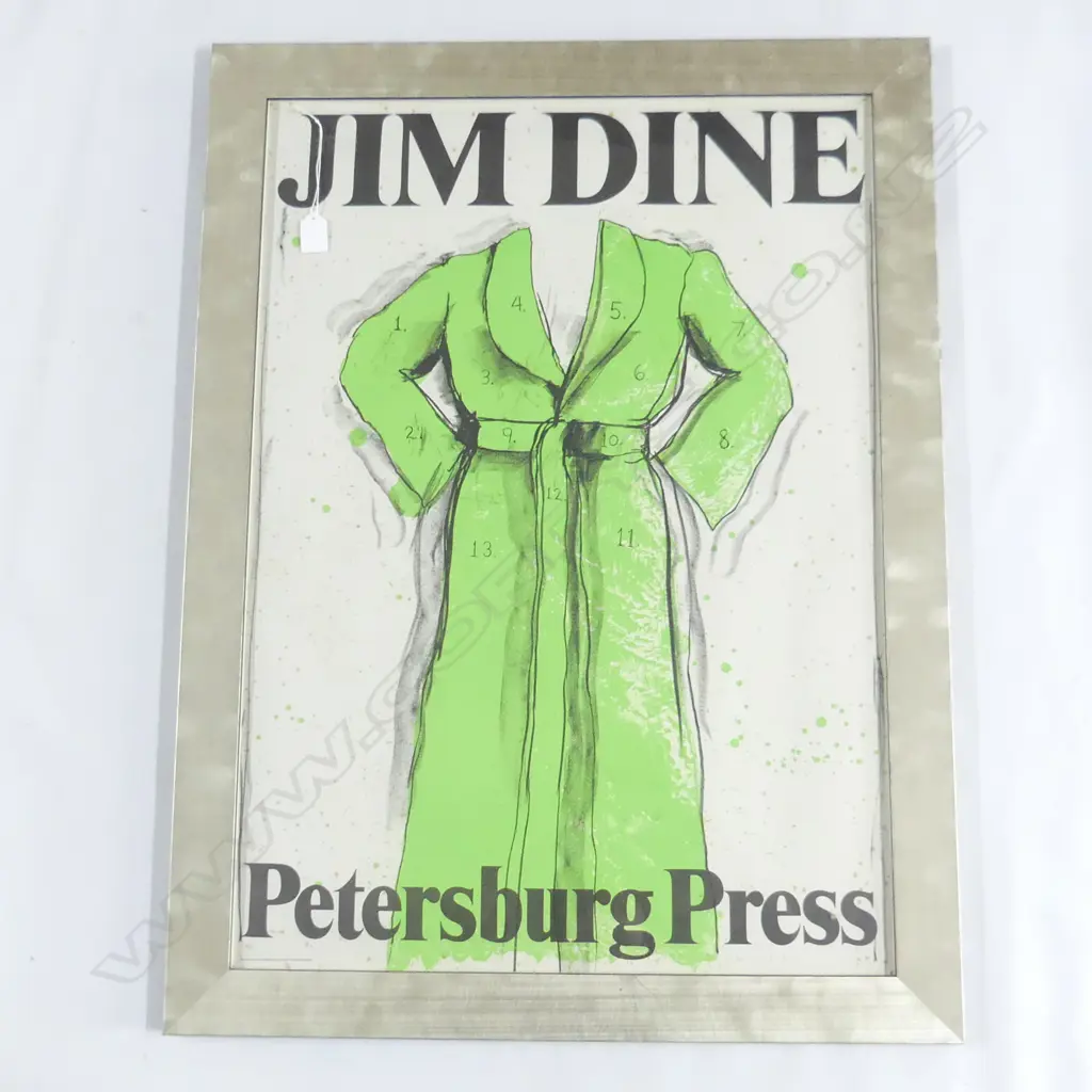 JIM DINE 'PETERSBURG PRESS' PRINT 770x550mm Image 1++