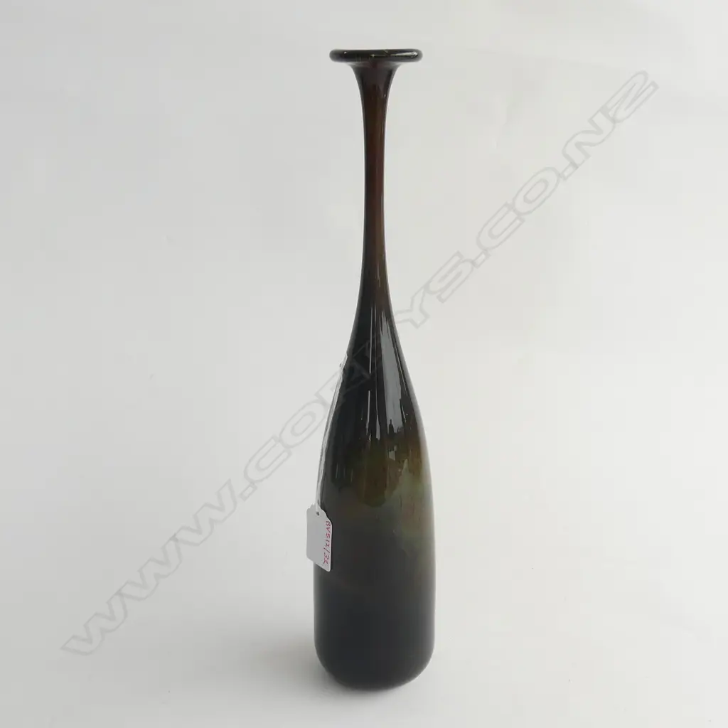 TALL ART GLASS SPEICIMAN VASE  BY TONY KUIYPERS H350MM Image 1++