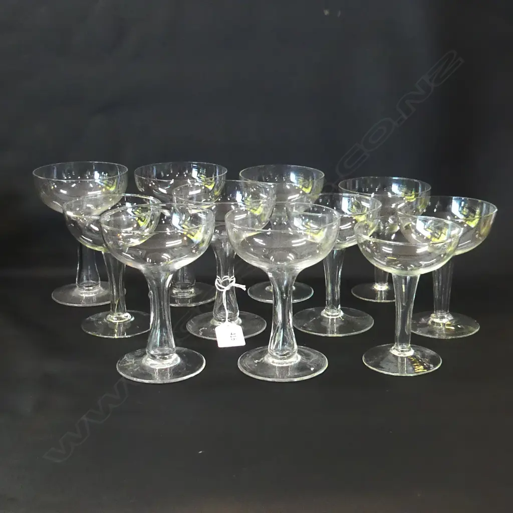 11 HOLLOW STEM CHAMPAGNE GLASSES (5+5+1) H.130mm Image 1++