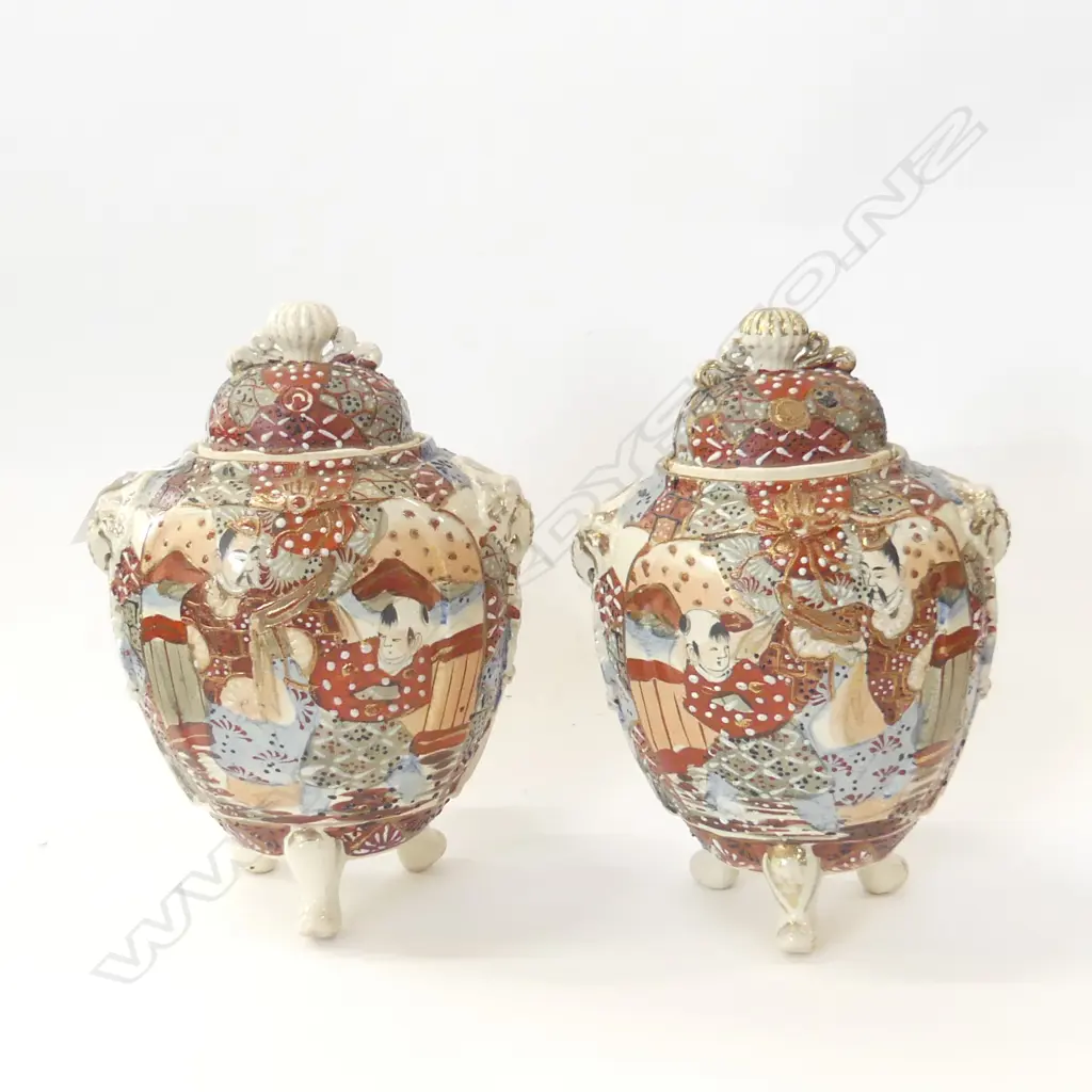 PR ORNATE ORIENTAL LIDDED JARS H. 250MM Image 1++