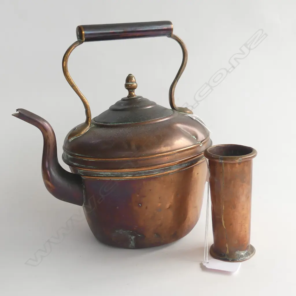 COPPER KETTLE H.260mm & COPPER BEAKER H.110mm Image 1++