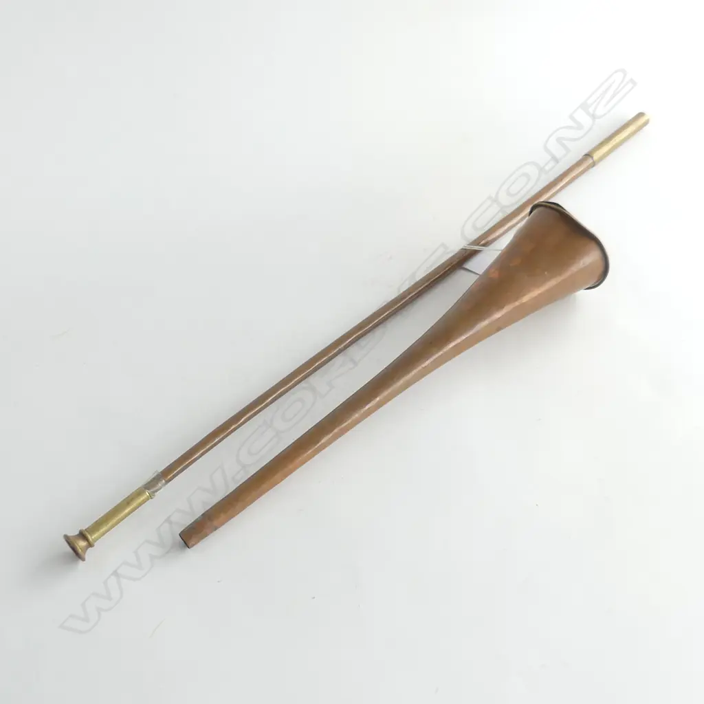 COPPER 2PC HUNTING HORN L.1000mm Image 1++