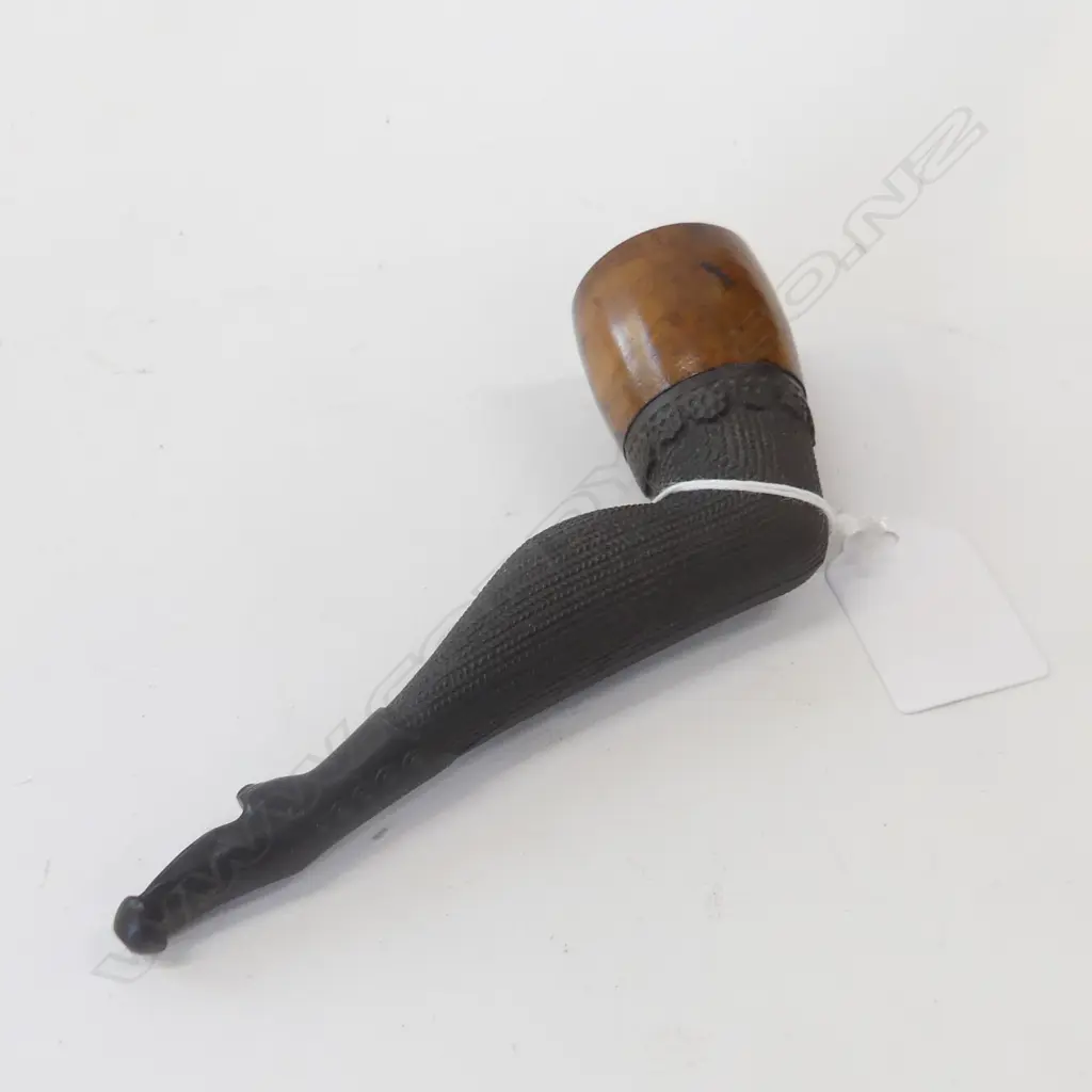 TREEN PIPE WOMAN'S LEG  Image 1++