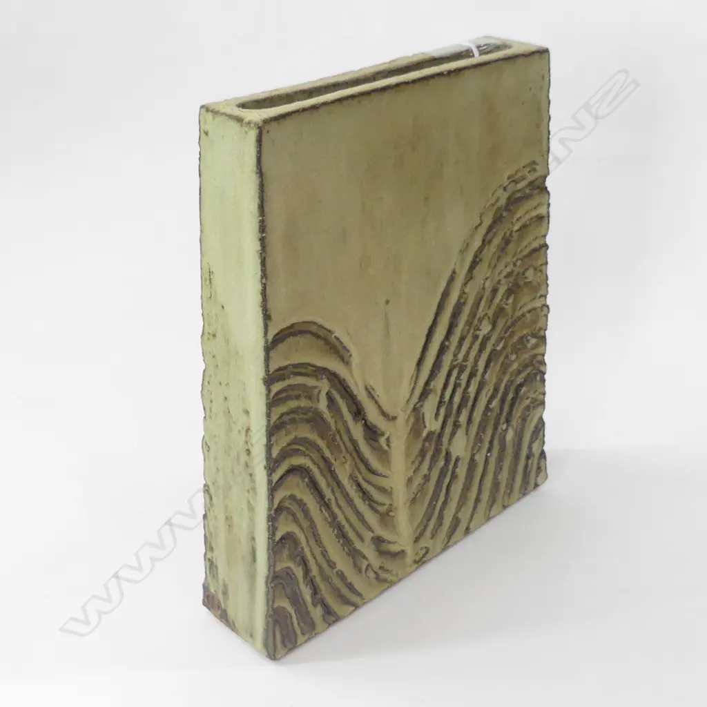 CHARLES HOLMES SLAB POTTERY VASE Image 1++