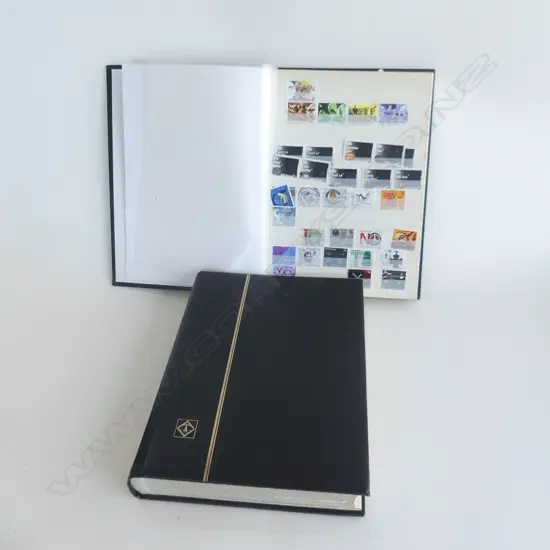 2 LARGE STAMP ALBUMS WITH GOOD COLLECTION NZ STAMPS 