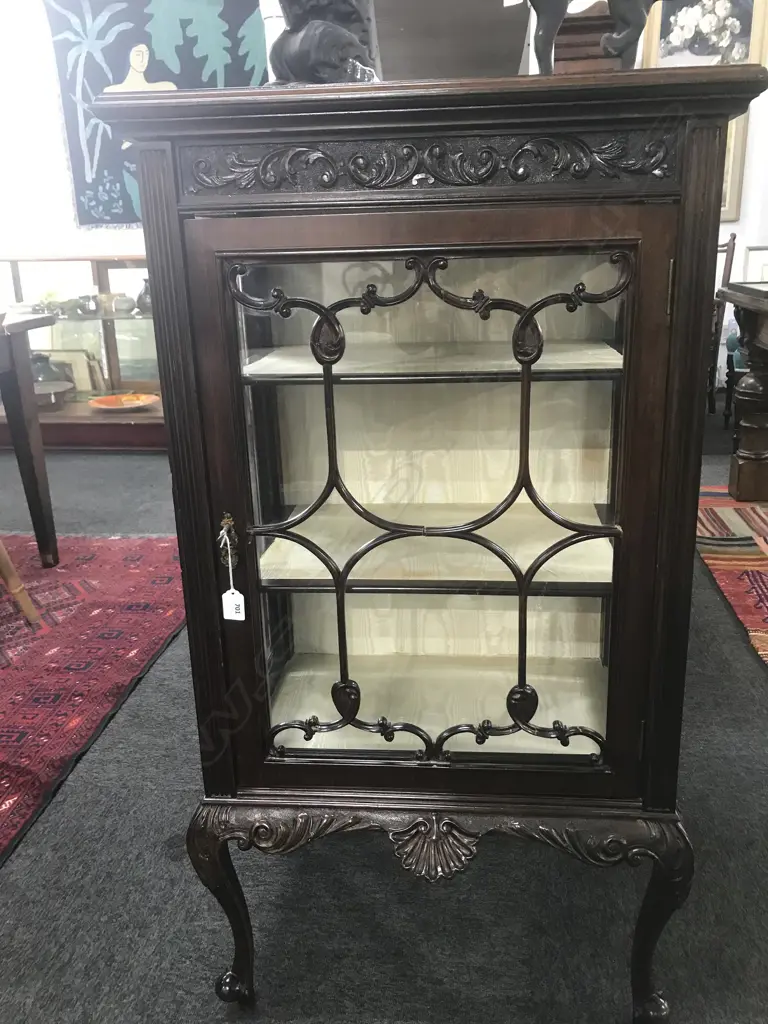 EDWARDIAN DISPLAY CABINET   600 X 400 X 1100MM Image 1++
