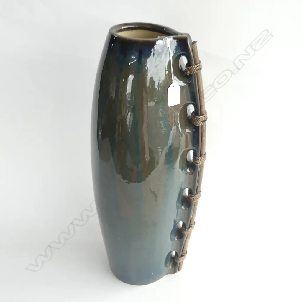 TALL STUDIO POTTERY VASE H.515mm Image 1++