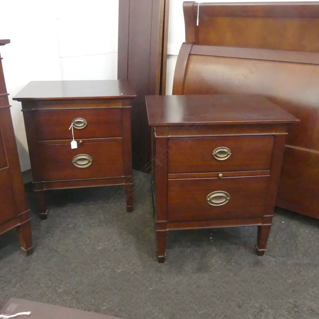 PAIR OF ROSE AND HEATHER TRENAIL BEDSIDE TABLES Image 1++