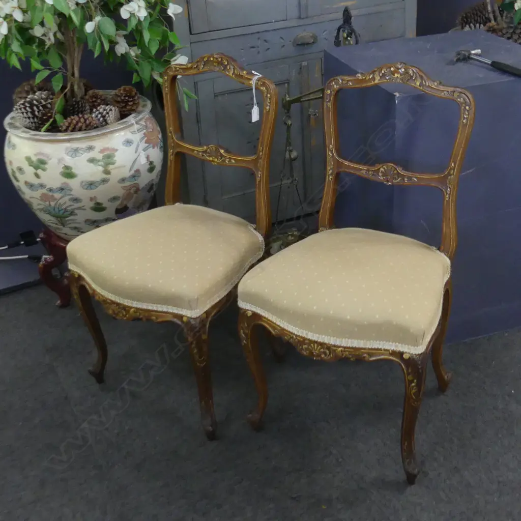 2 BALLOON BACK CHAIRS  Image 1++