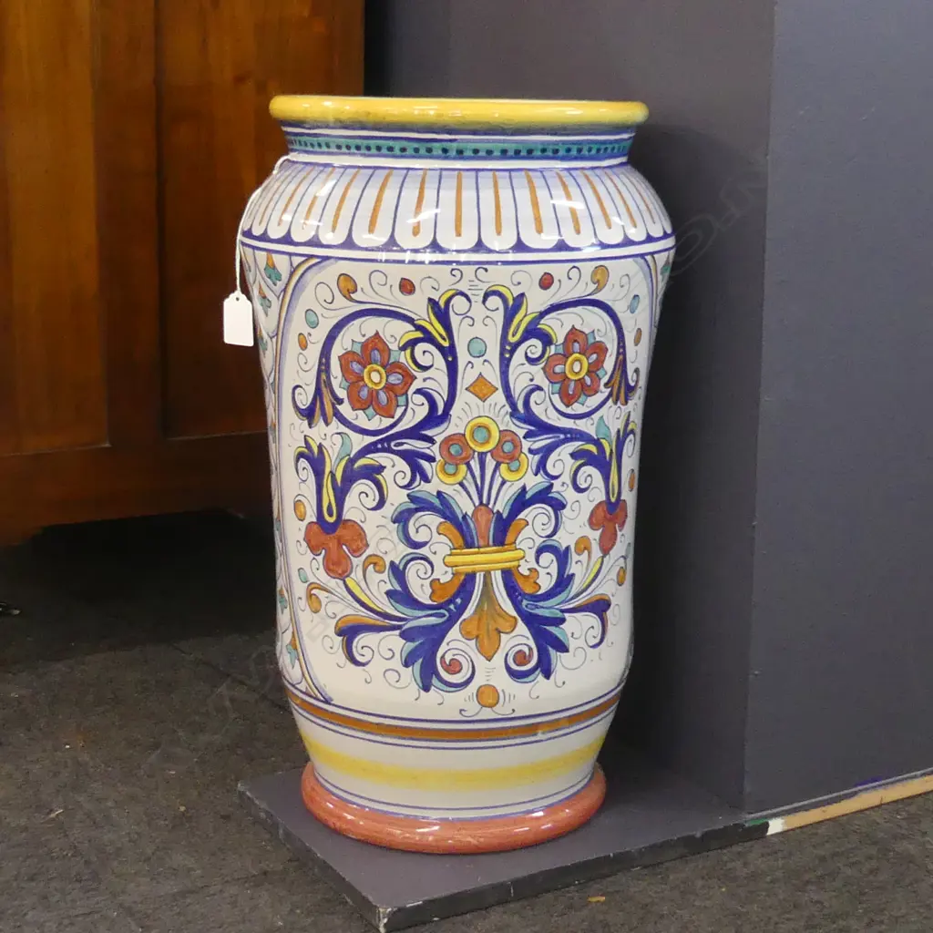 LARGE ITALIAN FLOOR VASE OR UMBRELLA STAND H.510mm Image 1++