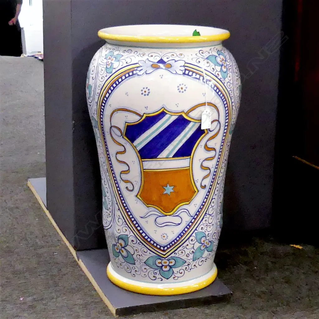 LARGE ITALIAN FLOOR VASE OR UMBRELLA STAND H.510mm Image 1++