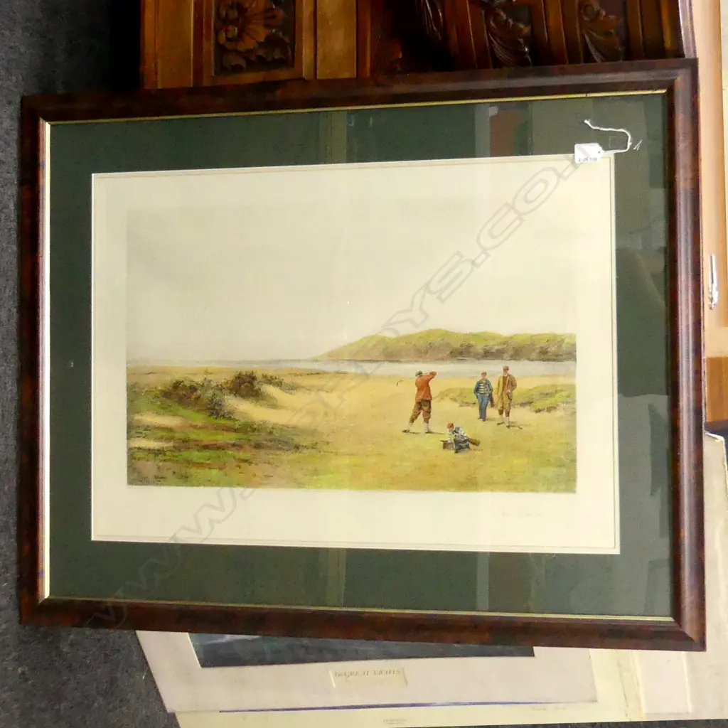 DOUGLAS ADAMS 'THE DRIVE', HAND COLOURED ENGRAVING  620 X 390MM Image 1++