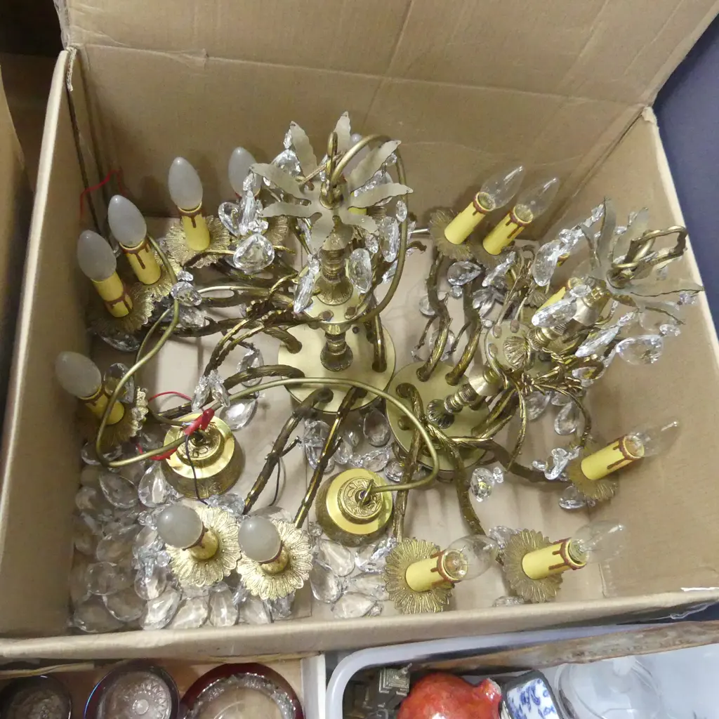 PR 8 ARM CHANDELIERS + ONE OTHER A/F CHANDELIER  Image 1++