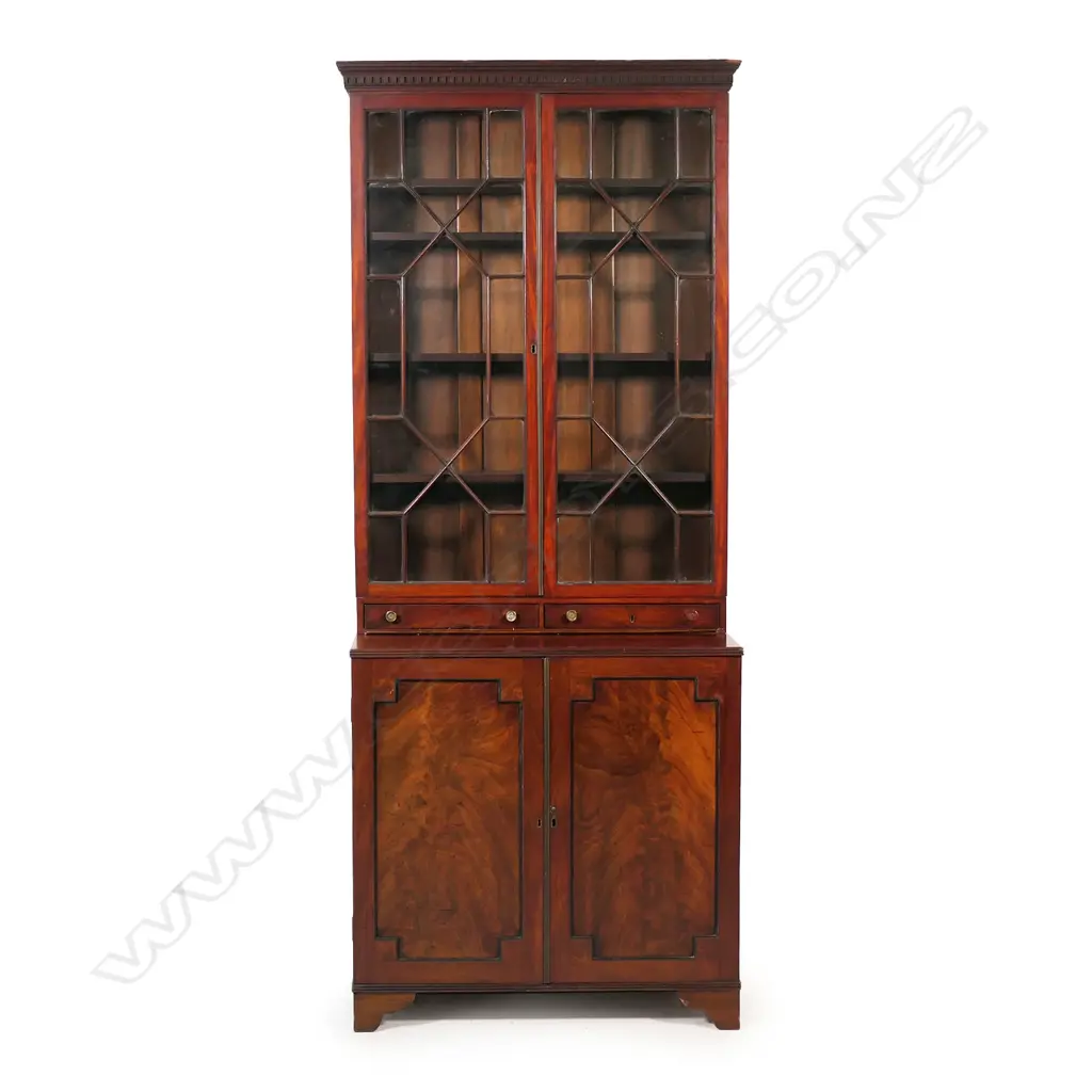 A 19th century mahogany bookcase cabinet Image 1++