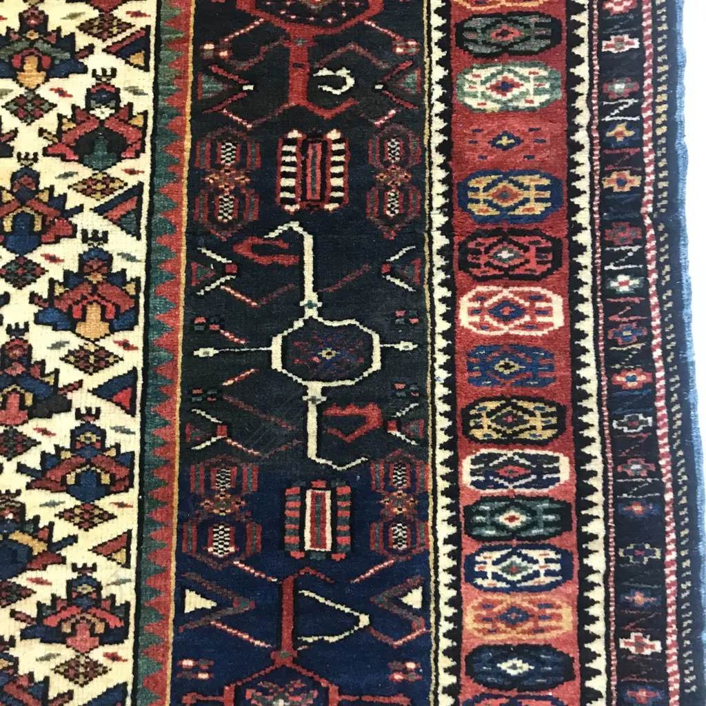 An Alpan, Kuba rug. Circa 1900. 189 x 119cm. Image 1++