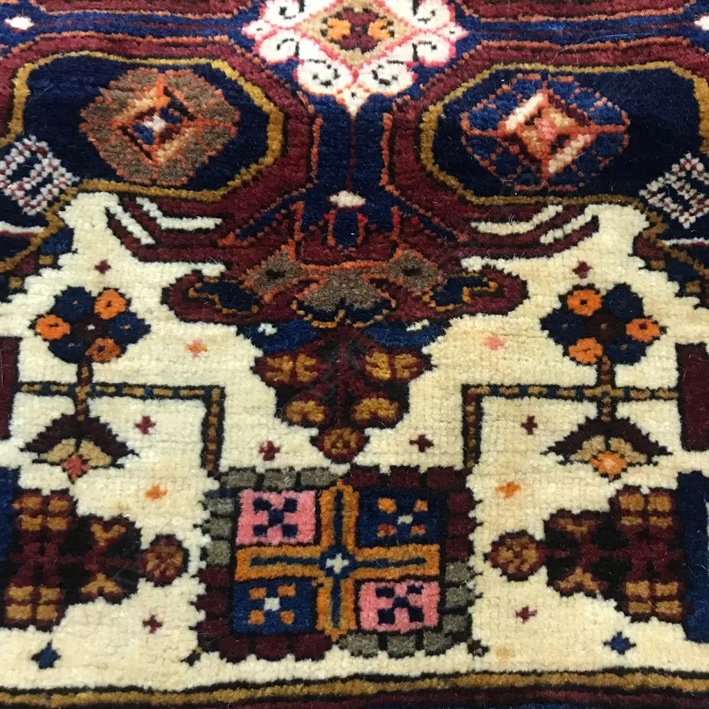 A Gollu Chichi, Kuba rug. First quarter 20thC. 216 x 160cm. Image 1++