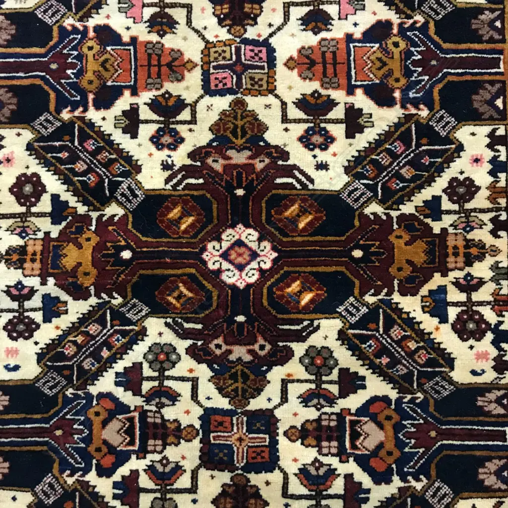 A Gollu Chichi, Kuba rug. First quarter 20thC. 216 x 160cm. Image 1++
