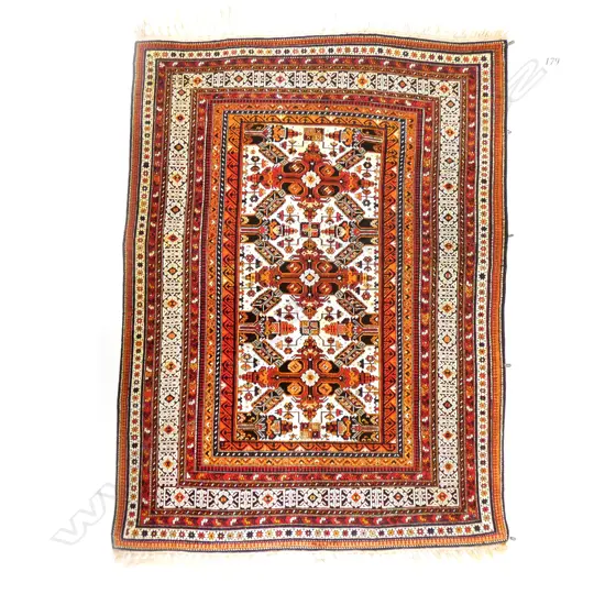 A Gollu Chichi, Kuba rug. First quarter 20thC. 216 x 160cm.