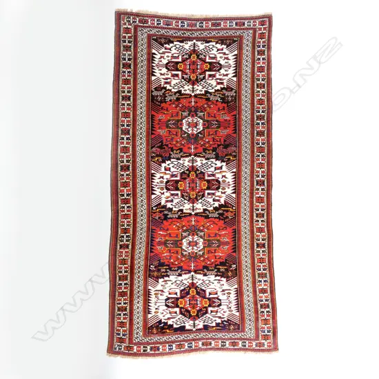 A Daghestan runner. Last quarter 19thC. 388 x 187cm.