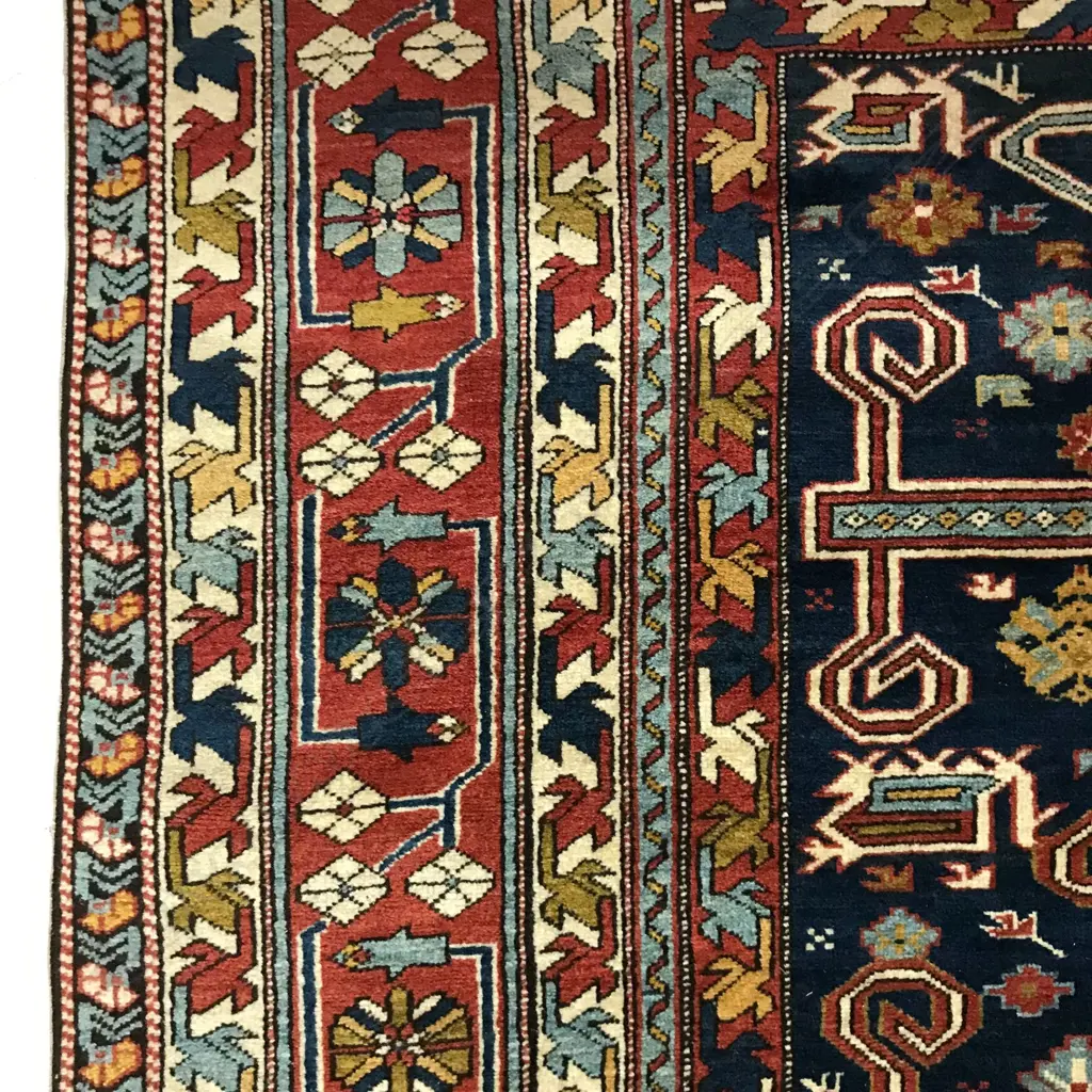 A fine antique 'Perepedil Caucasian', Pirebadil, Kuba broad runner, 295 x 148cm Image 1++