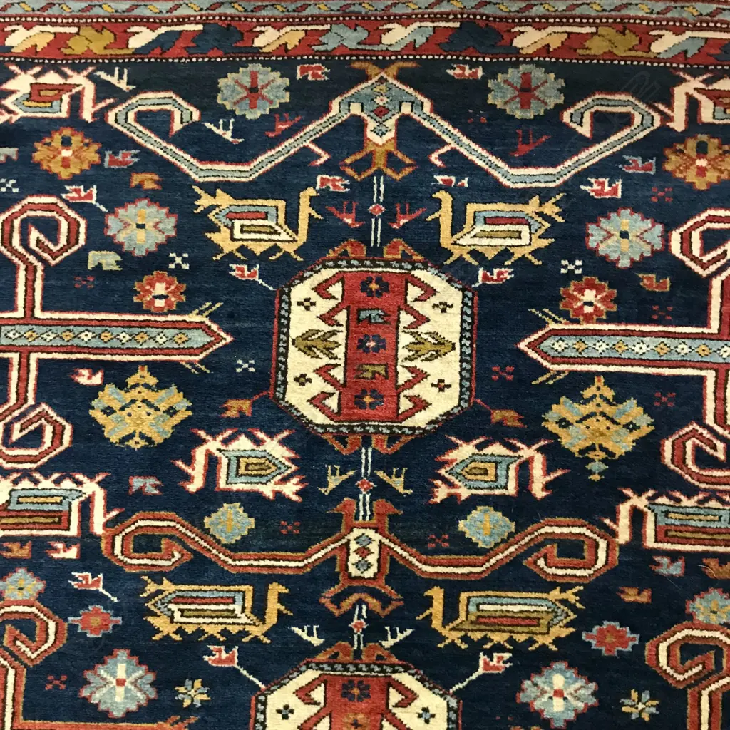 A fine antique 'Perepedil Caucasian', Pirebadil, Kuba broad runner, 295 x 148cm Image 1++