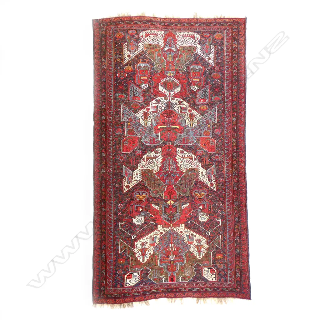 A Ziekhur soumak flatweave. Kuba broad runner. Second half 19thC. 336 x 155cm Image 1++