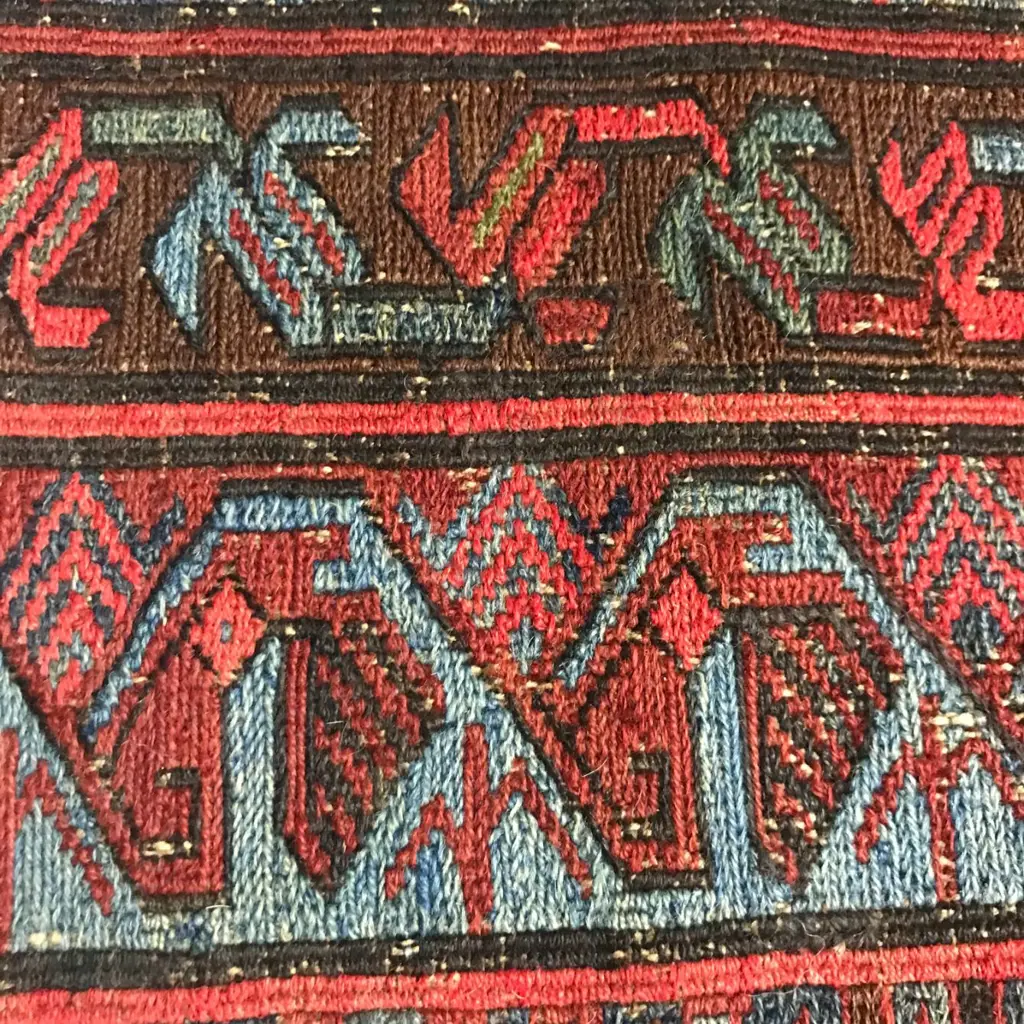 A Ziekhur soumak flatweave. Kuba broad runner. Second half 19thC. 336 x 155cm Image 1++