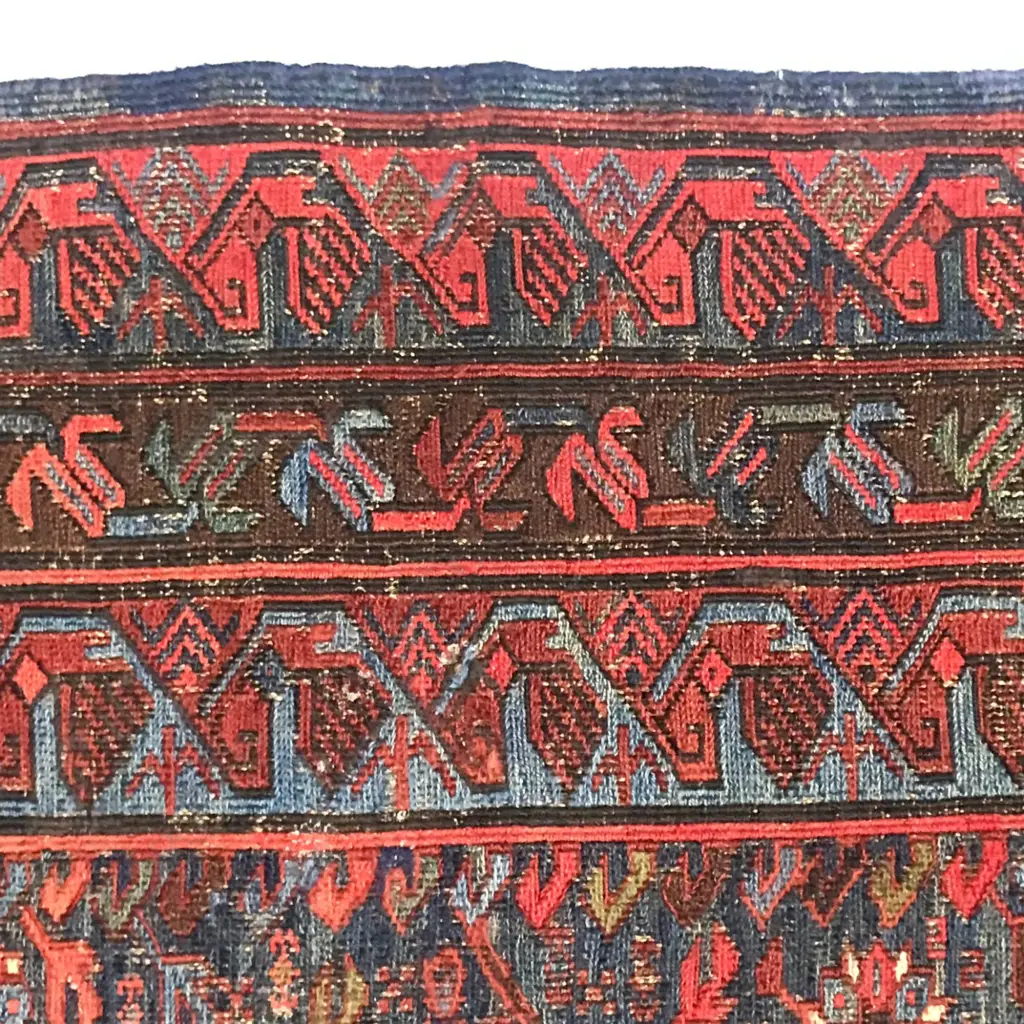 A Ziekhur soumak flatweave. Kuba broad runner. Second half 19thC. 336 x 155cm Image 1++