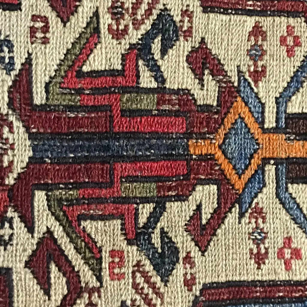 A Ziekhur soumak flatweave. Kuba broad runner. Second half 19thC. 336 x 155cm Image 1++