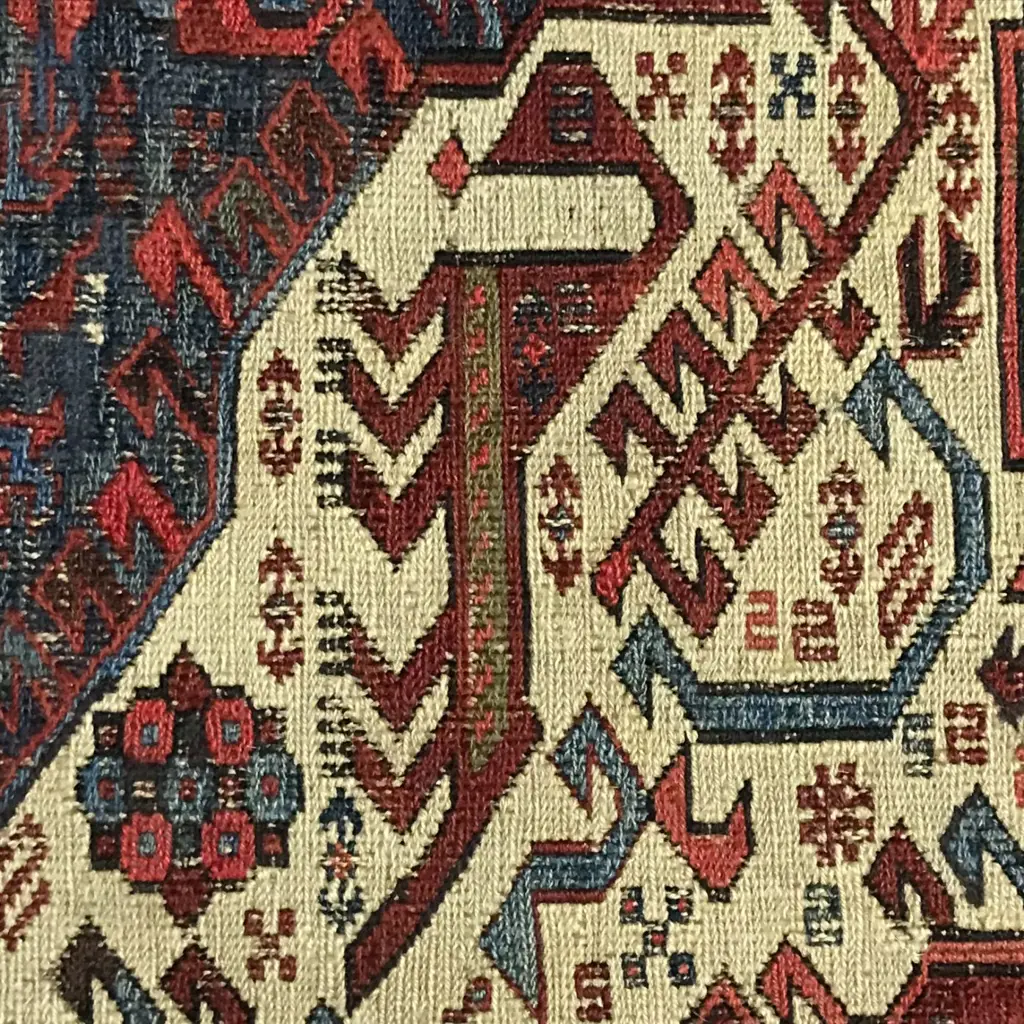 A Ziekhur soumak flatweave. Kuba broad runner. Second half 19thC. 336 x 155cm Image 1++