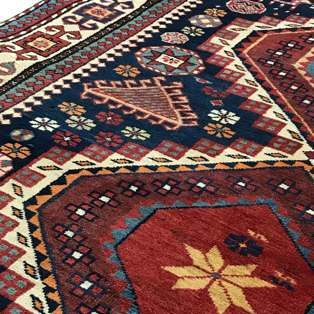 An Arjiman, Shirvan runner. Dated 1907, 309 x 119cm Image 1++