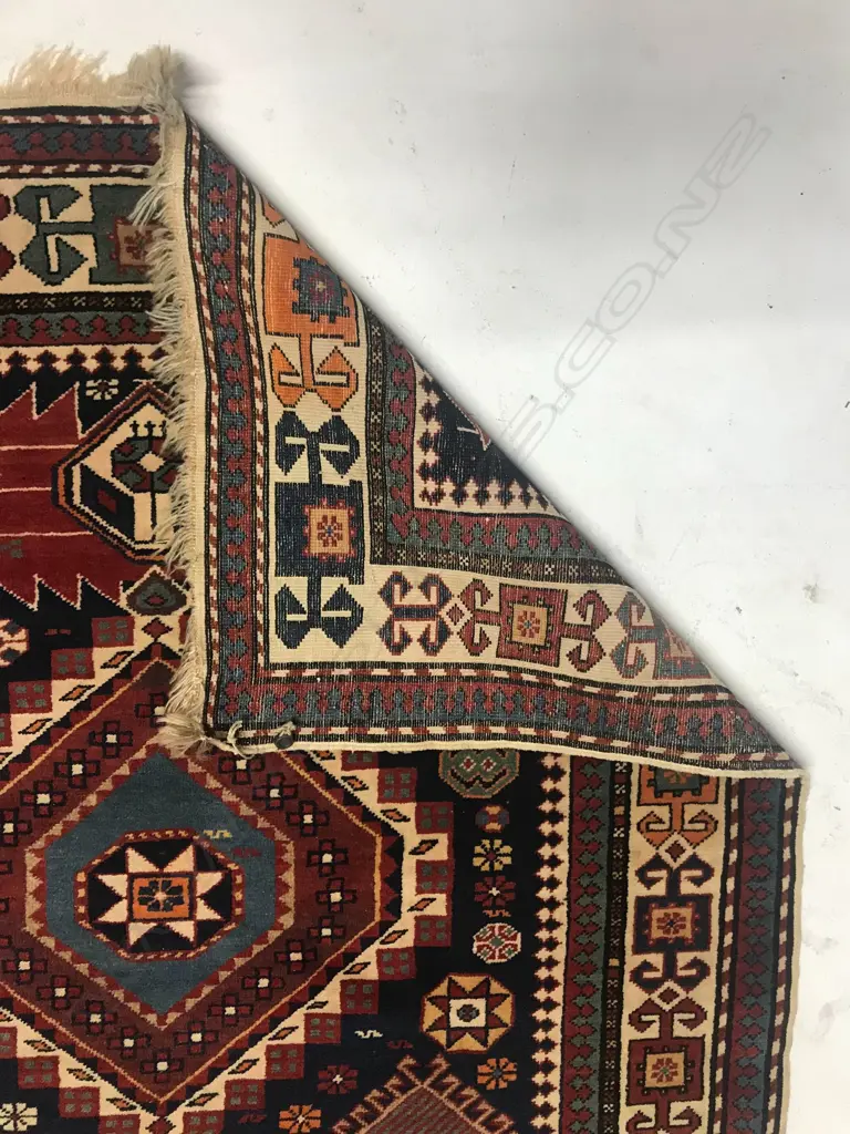 An Arjiman, Shirvan runner. Dated 1907, 309 x 119cm Image 1++