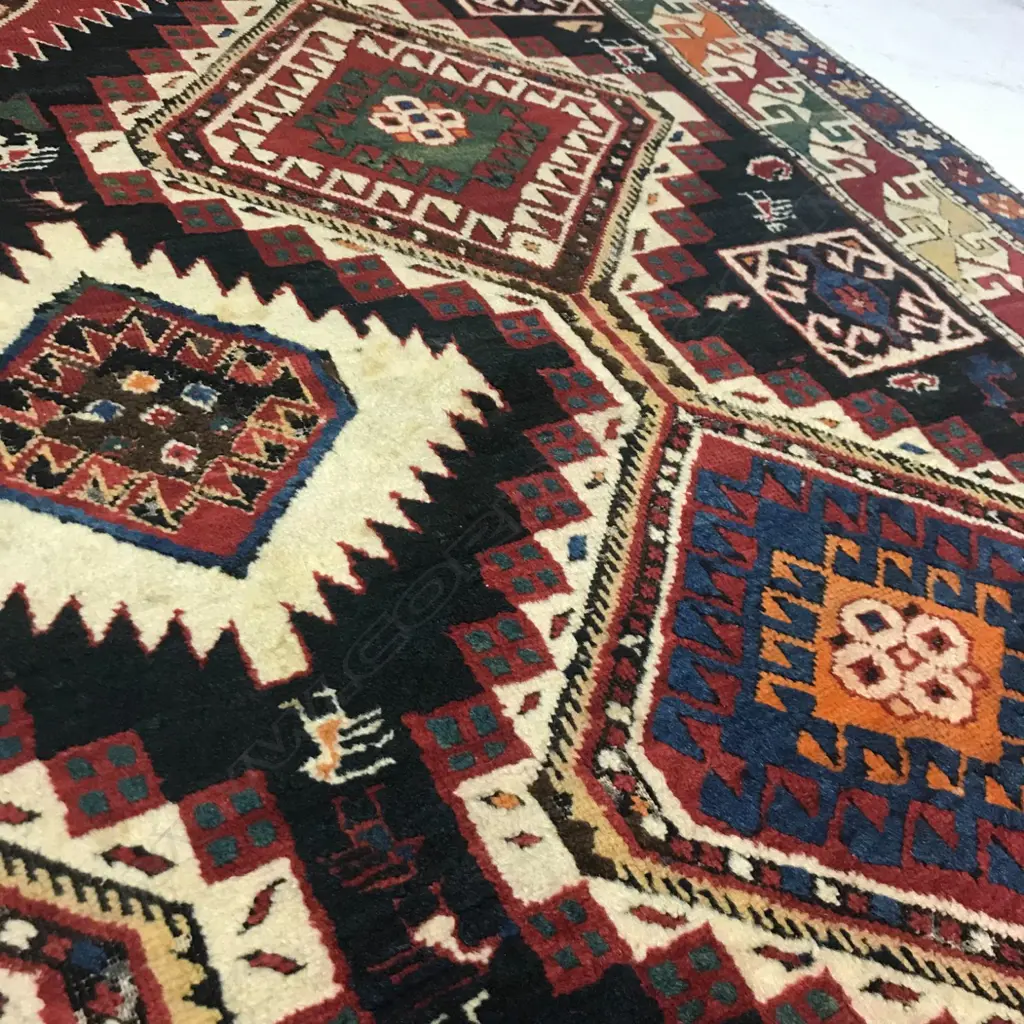 An Arjiman, Shirvan runner. Dated either 1895 or 1927. 337 x 167cm. Image 1++